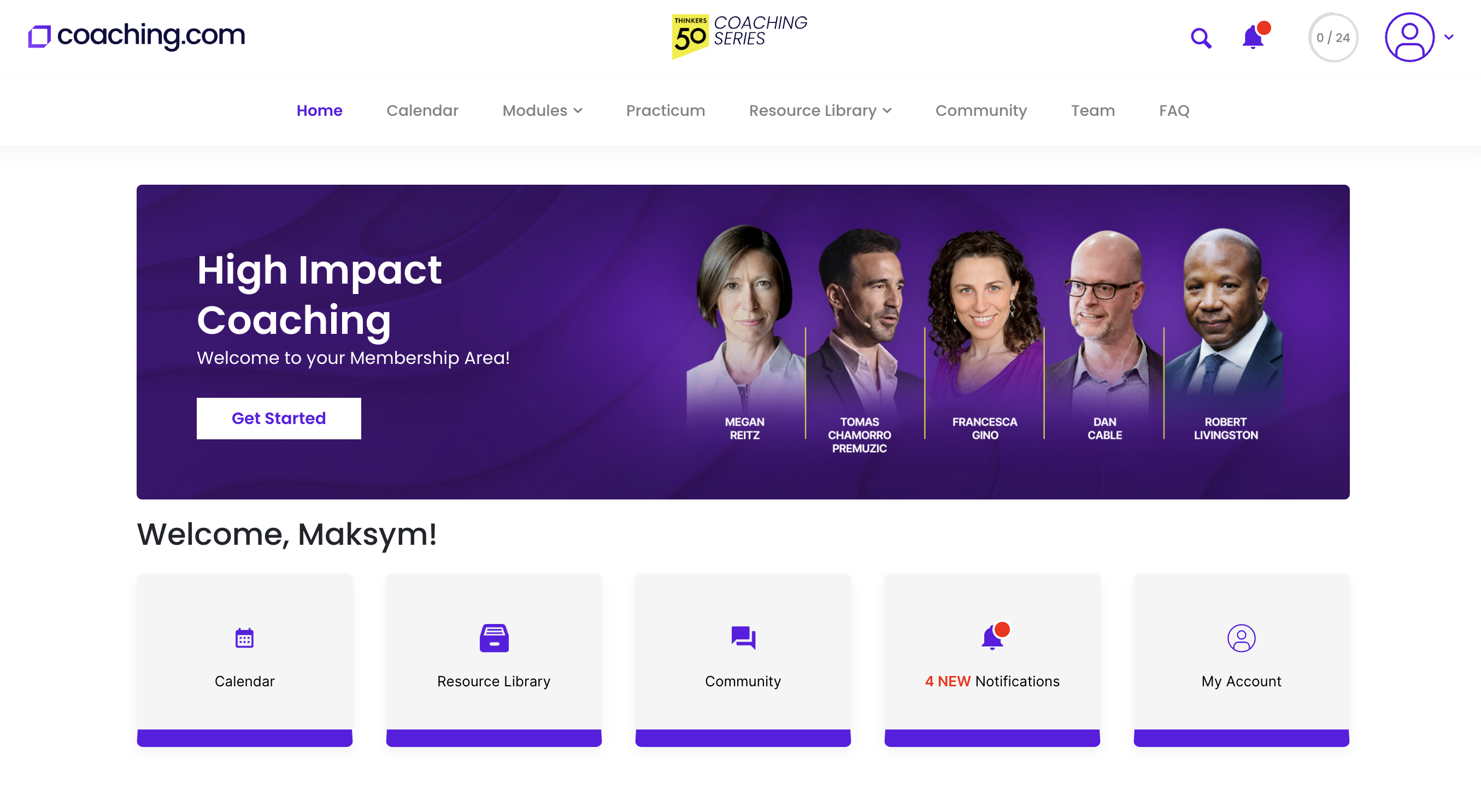 Login High Impact Coaching